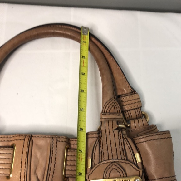 Juicy Couture Taupe color Leather Handbag magnetic closure shoulder bag - Picture 10 of 14